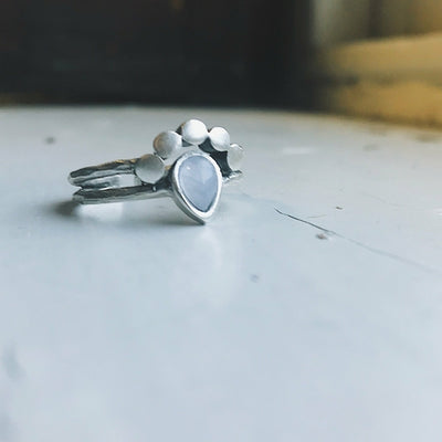 Moondrop Moonstone Ring